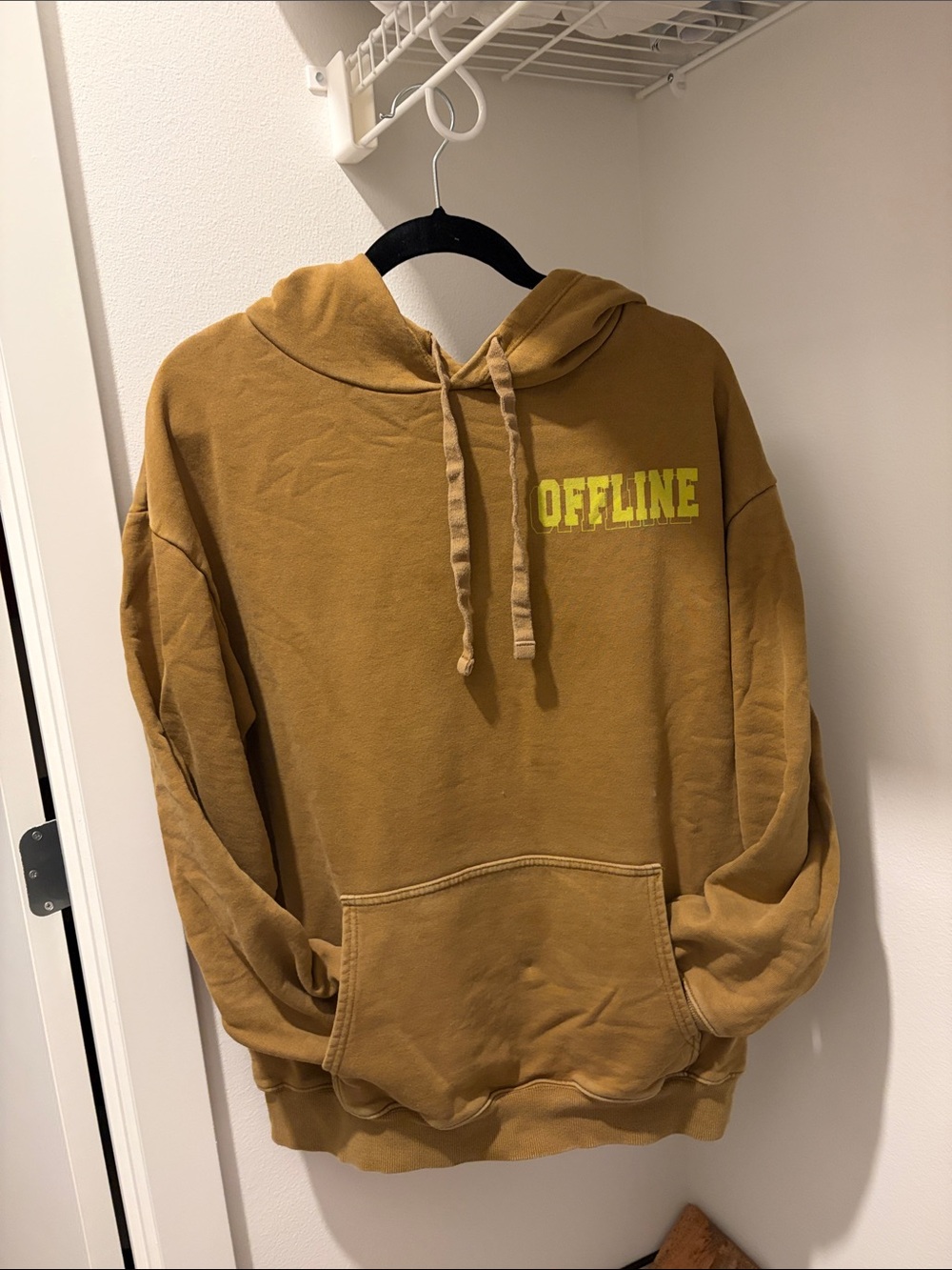 aerie offline brown yellow hoodie